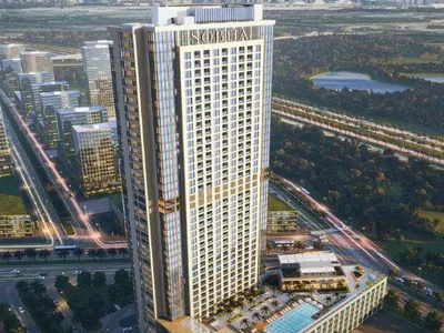 Wohnanlage The Crest Grande — spacious apartments by Sobha in a modern residence with a pool in Sobha Hartland, Dubai