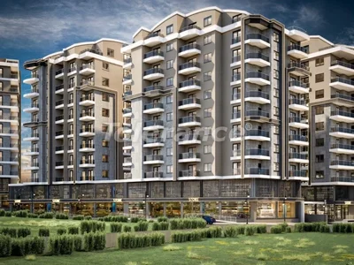 Complexe résidentiel Nouveaux appartements du promoteur 1+1, 2+1, 3+1 à Muratpaşa, Antalya dans un complexe avec piscine en paiement échelonné