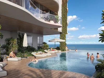 Complexe résidentiel New waterfront complex The Pier Residences with swimming pools close to Downtown Dubai, Dubai Maritime City, Dubai, UAE