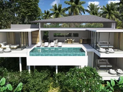 Residential complex New complex of villas with swimming pools 3 minutes away from a golf course and close to Maenam Beach, Samui, Thailand