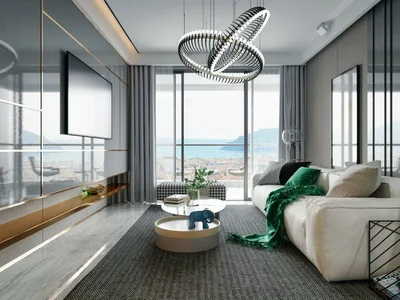 Complexe résidentiel Luxury residence with swimming pools and a view of the sea in a prestigious area, Alanya, Turkey
