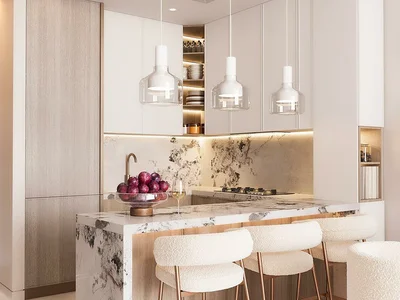 Complexe résidentiel High-rise residential complex with city views, close to the highway, Majan, Dubai, UAE
