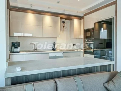 Cottage village New Triplex Villas 4+1 in Kadriye, Belek with private pool, furniture, and appliances