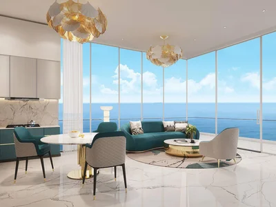Zespół mieszkaniowy New high-rise residence Oceanz with a swimming pool, a spa center and a business center, Maritime City, Dubai, UAE