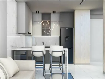Zespół mieszkaniowy New residence with a swimming pool, a spa center and a private beach close to the airport, Alanya, Turkey