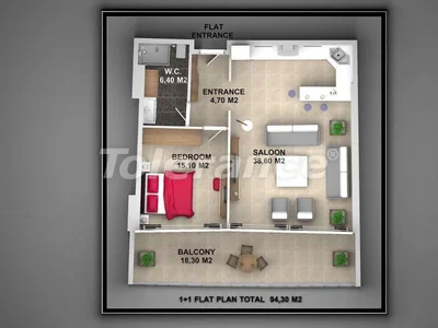 Wohnanlage Einzigartiges Hotelprojekt in Kargicak, Alanya