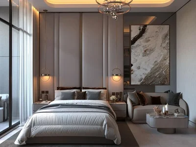 Residential complex New complex of furnished apartments DGM Vision with swimming pools, a kindergarten and panoramic views, Jumeirah Garden City, Dubai, UAE