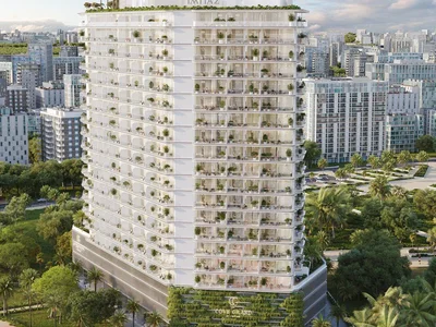 Жилой комплекс Новый комплекс меблированных апартаментов Cove Grand с бассейнами, зонами отдыха и мини-гольфом, Dubai Land Residence Complex, ОАЭ