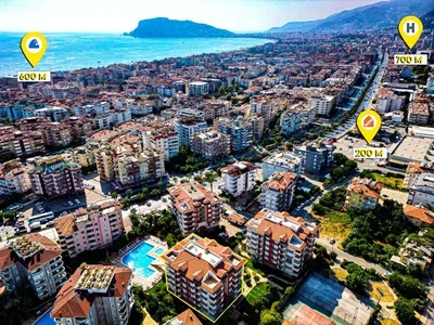 Wohnanlage Furnished 2+1 apartment in the Ulusoy Residence Oba complex for residence permit.