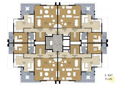 Wohnviertel 3  bedroom off plan apartment in Alanya