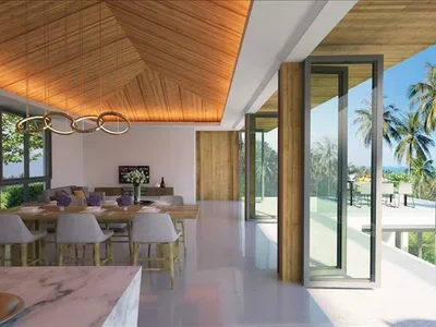 Residential complex New complex of villas with swimming pools 3 minutes away from a golf course and close to Maenam Beach, Samui, Thailand