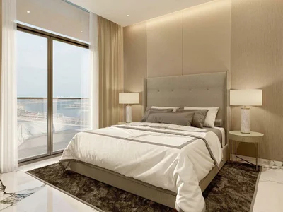 Complexe résidentiel New high-rise residence Seahaven Tower C with a swimming pool and a lounge area, Nad Al Sheba 1, Dubai, UAE