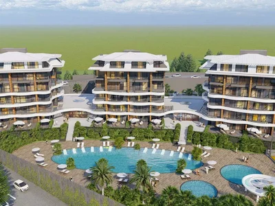 Complejo residencial Luxury residence with swimming pools and a tennis court clos to the sea, Alanya, Turkey