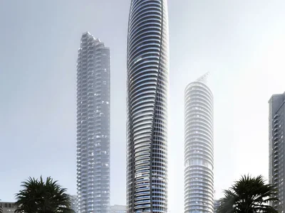 Zespół mieszkaniowy New high-rise Mercedes Benz Residence with swimming pools in the center of Downtown Dubai, UAE