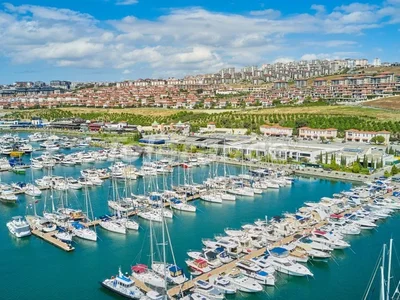Wieś domków Luxurious villas in Beylikdüzü, Istanbul in a big complex with the stunning Marmara sea view