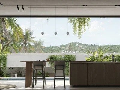 Residential complex First-class residential complex of villas with swimming pools, Plai Laem, Koh Samui, Thailand