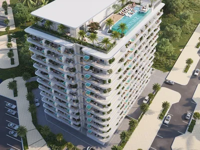 Residential complex New complex of furnished apartments Cove Edition 5 with a swimming pool, picturesque views and a clubhouse, Dubailand Residence Complex, Dubai