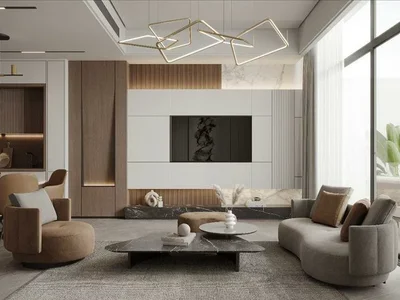 Residential complex New Electra Residence with swimming pools, an aquapark and a mini golf course, JVC, Dubai, UAE