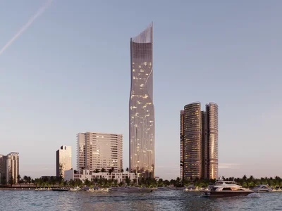 Wohngebäude Ratenwohnungen in einem Hochhaus in Dubai Business Bay