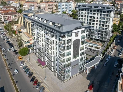 Zespół mieszkaniowy Apartments in the PREMIUM CLASS Royal Towers complex in the center of Alanya.