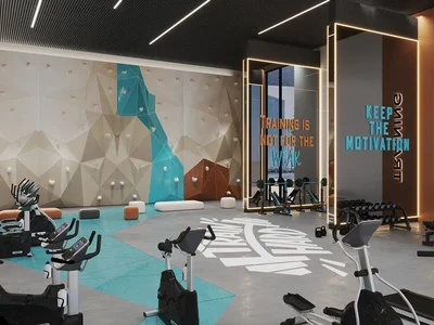 Residential complex New complex of apartments with private swimming pools Rome close to Downtown, Meydan District 11, Dubai, UAE