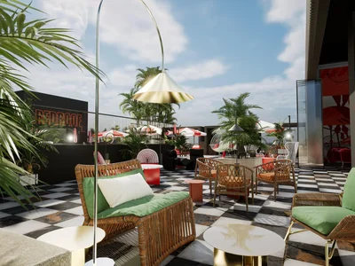 Residential complex Residence with a swimming pool, a restaurant and a roof-top bar, Izmir, Turkey