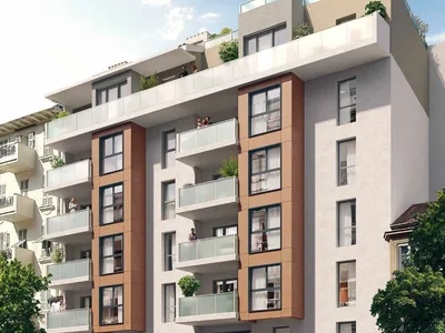 Zespół mieszkaniowy New residential complex with a parking in the center of Nice, Cote d'Azur, France