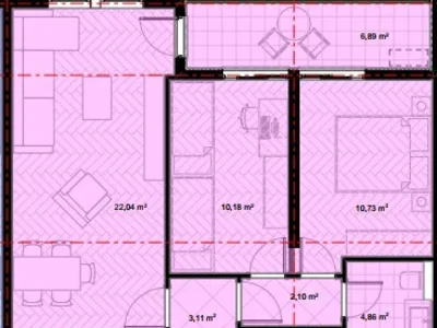 Barrio residencial Stan 64 m² na Prodaju – Stari Aerodrom, Podgorica