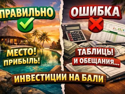 Как НЕ надо и как НАДО думать про инвестиции в недвижимость на Бали