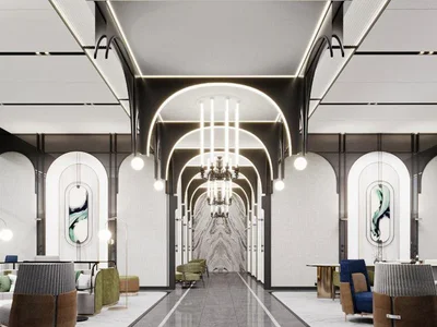 Residential complex New residential complex with lounge areas, Bangkok, Thailand