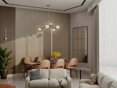 Wohnanlage New Trinity Residence with a swimming pool and a water park, Arjan-Dubailand, Dubai, UAE