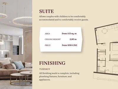 Apart - hotel Inwestycja w pokoje hotelowe w kompleksie Grand Life Batumi.