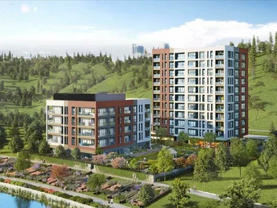 Zespół mieszkaniowy New residence with around-the-clock security and conference rooms close to a highway and a metro station, Istanbul, Turkey