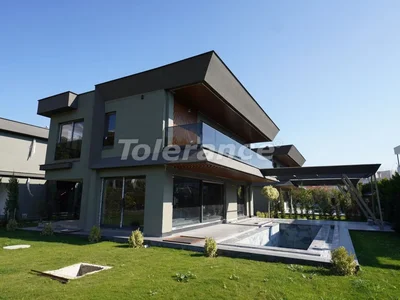 Wieś domków Villas 4+1 by the sea in Çamyuva, Kemer — eligible for Turkish citizenship, from the developer, with a private garden