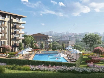 Zespół mieszkaniowy Guarded residential complex with swimming pools, a tennis court and a fitness center next to the lake Kucukcekmece, Istanbul, Turkey