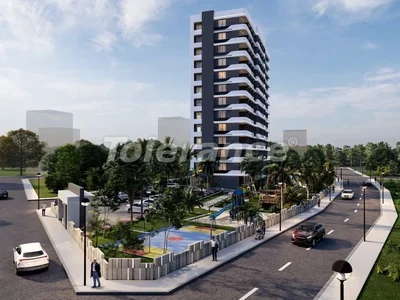 Wohnanlage Wohnungen 1+1, 2+1 vom Bauträger in Erdemli, Mersin mit Meerblick und Infrastruktur