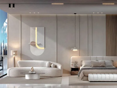 Complexe résidentiel New Amazonia Residence with a swimming pool and a co-working area, Al Jaddaf, Dubai, UAE