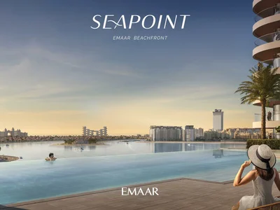 Residential complex Modern residence Seapoint with a beach and an access to the promenade, Emaar Beachfront, Dubai, UAE