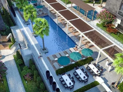 Zespół mieszkaniowy High-quality residence with swimming pools and green areas in a quiet area, 500 meters from the beach, Istanbul, Turkey