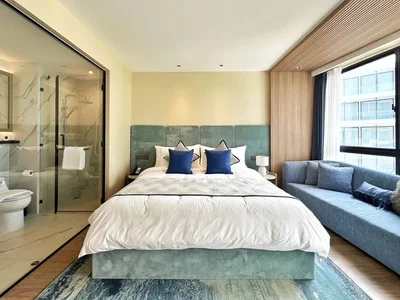 Apart - hotel Furnished apartments in the Laya Resort & Radisson Blu hotel complex.