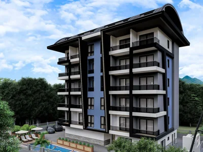 Zespół mieszkaniowy Residential complex with swimming pool, sauna and gym, Ciplakli, Turkey