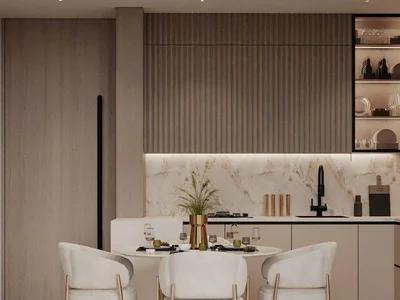 Complejo residencial New SOLA Residences with swimming pools and a kids' play area, Wasl Gate, Dubai, UAE