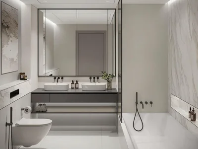 Wohnanlage Apartments in the new high-rise Parkway residence with swimming pools 5 minutes from Burj Khalifa in the Meydan Horizon area, Dubai