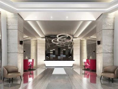 Wohnanlage Furnished apartments with large balconies in Avanti residential complex with a gym, Business Bay, Dubai, UAE