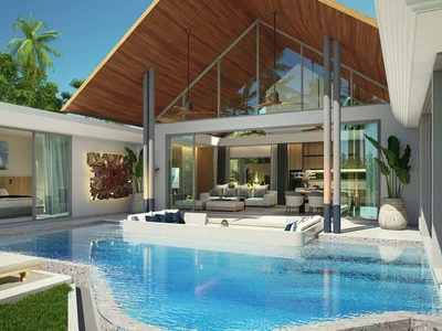 Residential complex New complex of villas with swimming pools and gardens close to Layan and Bang Tao Beaches, Phuket, Thailand