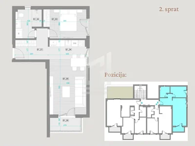 Barrio residencial One bedroom apartment in Zagorič with a parking place