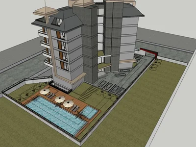 Quartier résidentiel Apartment with seaside views in Kargicak, Alanya