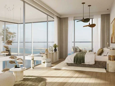 Zespół mieszkaniowy New high-rise residence Mar Casa with a beach, swimming pools and a spa center, Maritime City, Dubai, UAE