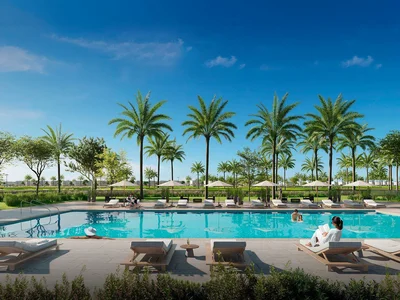 Complejo residencial New complex of luxury villas Fairway Villas with a golf course and restaurants, Emaar South, Dubai, UAE