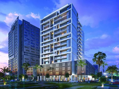 Wohnanlage Furnished apartments with large balconies in Avanti residential complex with a gym, Business Bay, Dubai, UAE
